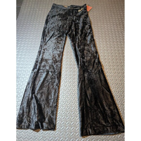 Miss Sixty Pants - NWT Vintage RARE Classic Miss Sixty Velvet wide leg pant Black‎ Size 29